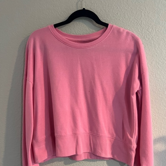 Tops - NWOT, Thereabouts Crop French Terry sweatshirt, pink, long sleeve.  XL P